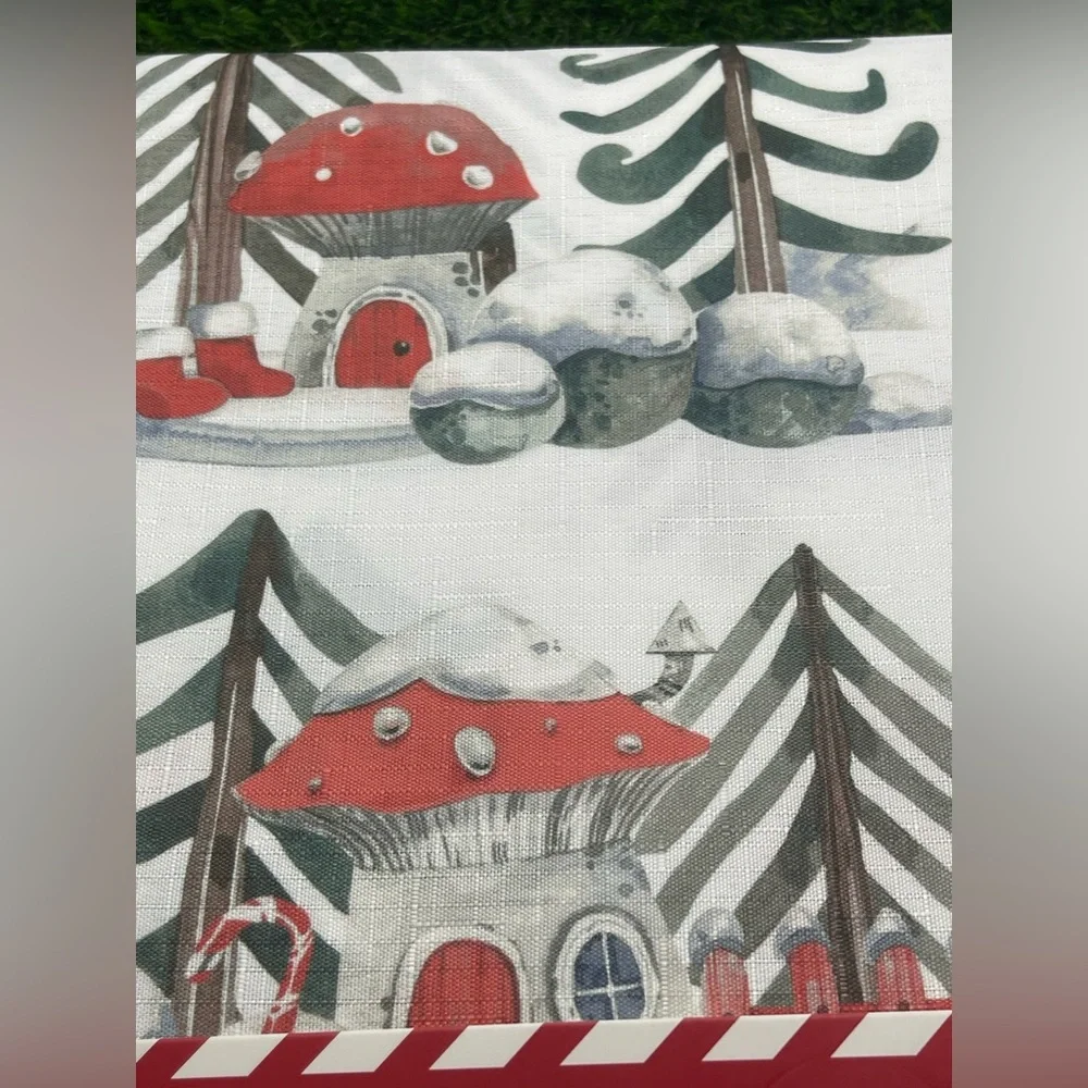 Whimsical Mushroom House Shower Curtain, NWT 🍄 🚿 🛁